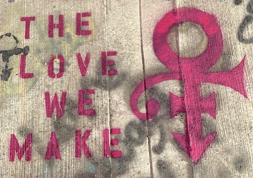 The love we make prince grafitti